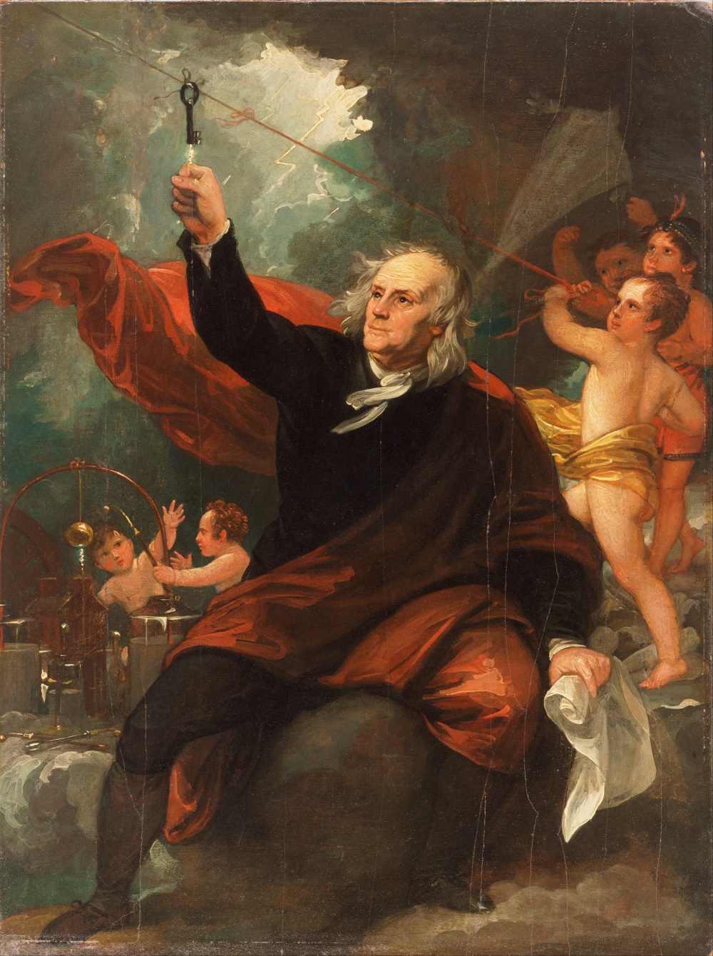 Benjamin_West,_English_(born_America)_-_Benjamin_Franklin_Drawing_Electricity_from_the_Sky_-_Google_Art_Project